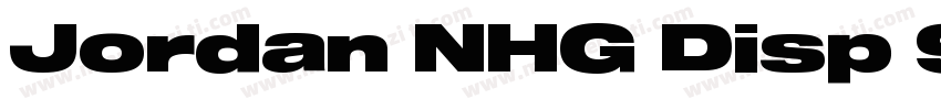 Jordan NHG Disp 95 Black字体转换